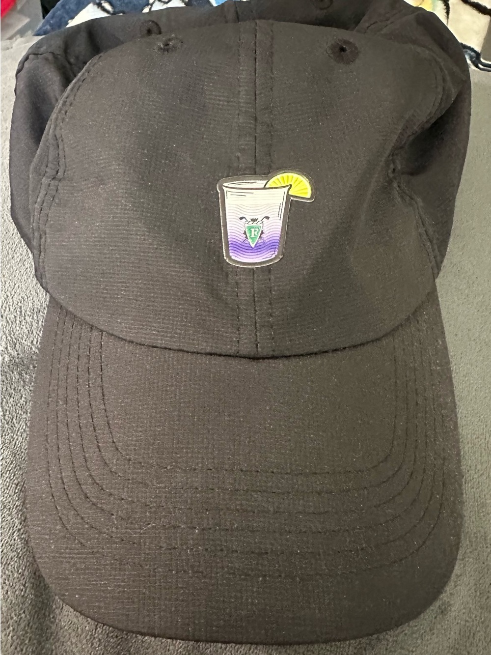 Black Hat with Lemon Drink Patch - Forsgate logo